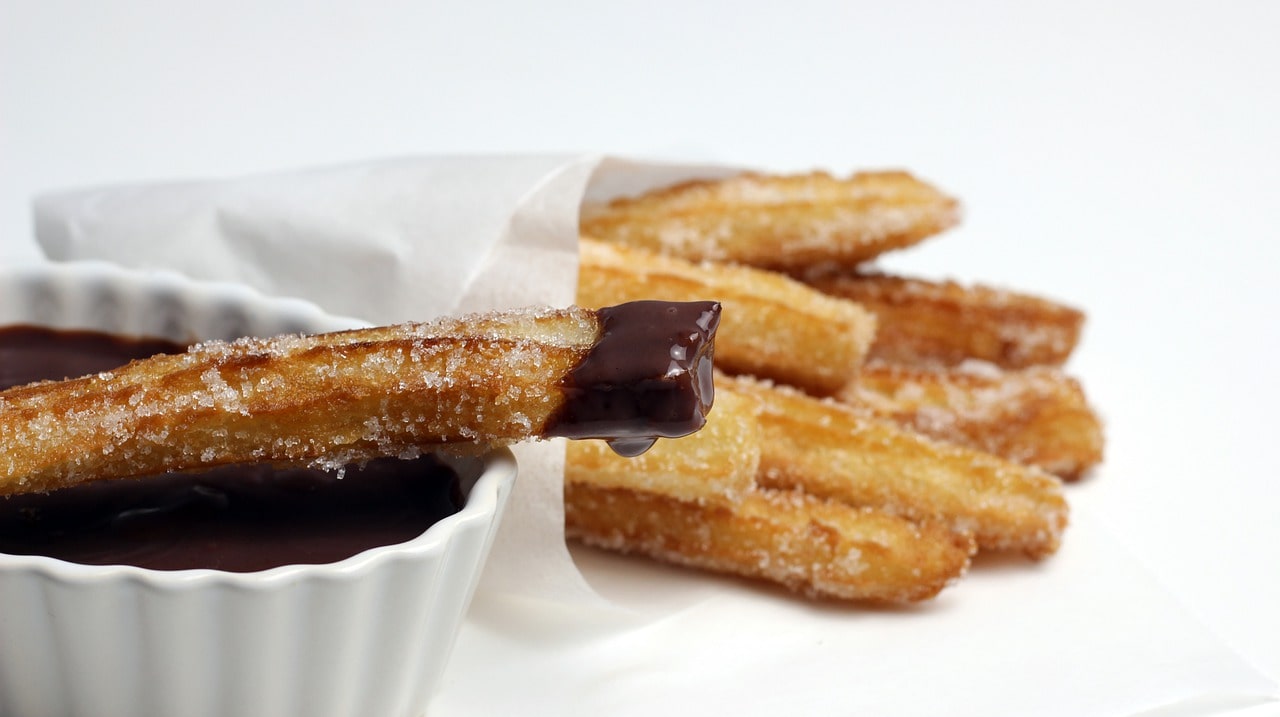 Španělská churros s horkou čokoládou