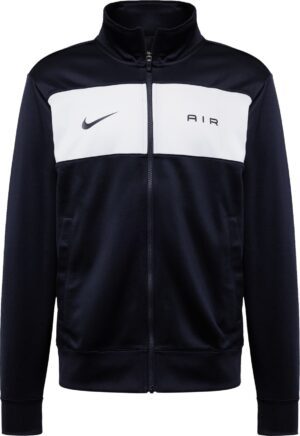 Sportovní mikina Nike Sportswear černá / bílá