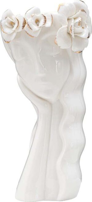 Bílá porcelánová váza Mauro Ferretti Cute Woman. Cvičení
