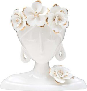 Bílá porcelánová váza Mauro Ferretti Young Woman. Cvičení
