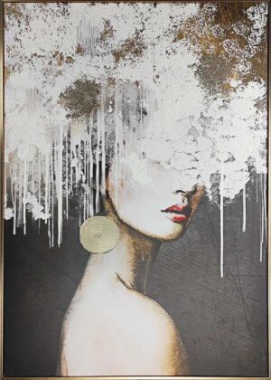 Obraz s ručně malovanými prvky 70x100 cm Mary – Styler. Cvičení