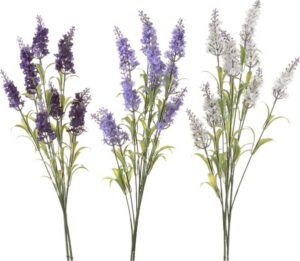 Umělé květiny v sadě 3 ks (výška 55 cm) Lavender – Casa Selección. Cvičení