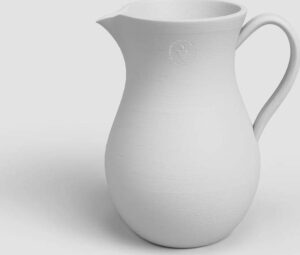 Bílá keramická ručně vyrobená váza (výška 30 cm) Harmonia – Artevasi. Cvičení
