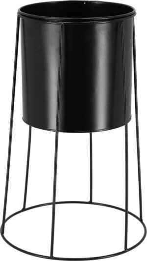 Černý držák na květináč Esschert Design Planter. Cvičení