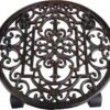 Kovový pojízdný podstavec pod květináč ø 29 cm Ornament – Esschert Design. Cvičení