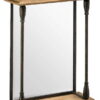 Nástěnné zrcadlo s dřevěným rámem 50x70 cm Tribeca – Premier Housewares. Cvičení