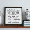 Cedule 34x34 cm Bathroom Rules – Evila Originals. Cvičení