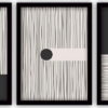 Sada 3 obrazů v černém rámu Vavien Artwork Black 35 x 45 cm. Cvičení