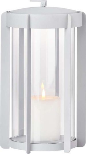 Světle šedá LED lucerna na USB (výška 25 cm) Firefly – Zone. Cvičení