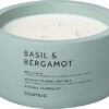 Vonná sojová svíčka doba hoření 25 h Fraga: Basil & Bergamot – Blomus. Cvičení