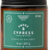 Vonná sojová svíčka doba hoření 48 h Smoke & Cypress – Gentlemen's Hardware. Cvičení