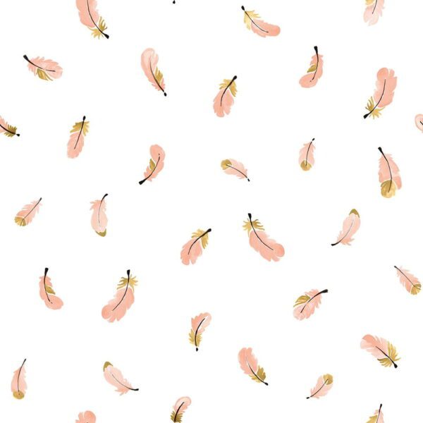 Dětská tapeta 10 m x 50 cm Gold Feathers – Lilipinso. Cvičení