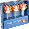 Dortové svíčky v sadě 6 ks Ziggy The Tiger – Rex London. Cvičení
