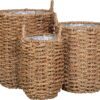Obaly na květináče z mořské trávy v sadě 3 ks ø 31 cm Hue – House Nordic. Cvičení