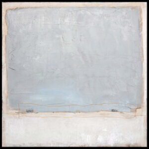 Ručně malovaný obraz 100x100 cm Blue Inside – Malerifabrikken. Cvičení