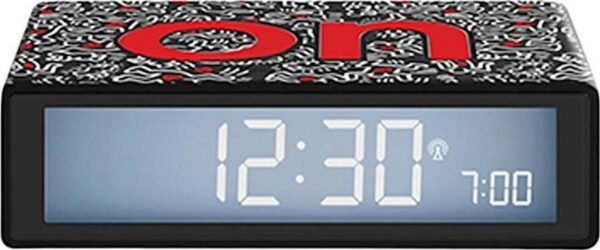 Digitální stolní budík Flip+ Lexon x Keith Haring - Love – Lexon. Cvičení
