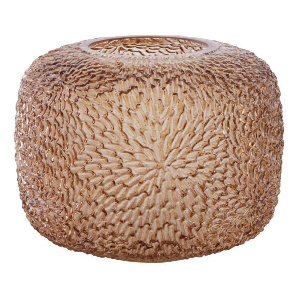 Hnědá skleněná váza Premier Housewares Colbie. Cvičení
