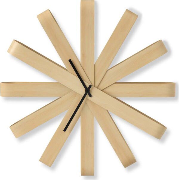 Nástěnné hodiny ø 51 cm Ribbonwood – Umbra. Cvičení