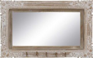 Nástěnné zrcadlo s dřevěným rámem 61x38 cm – Ixia. Cvičení