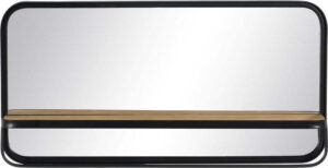 Nástěnné zrcadlo s poličkou 80x40 cm Rachel – Ixia. Cvičení