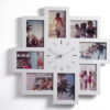 Nástěnný fotorámeček na 8 fotografií s hodinami Tomasucci Olly. Cvičení