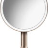Kosmetické zvětšovací zrcadlo s osvětlením (5x) ø 20 cm Sensor – simplehuman. Cvičení