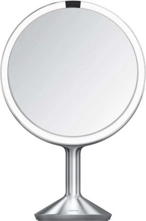 Kosmetické zvětšovací zrcadlo s osvětlením (5x) ø 25 cm Sensor Trio Max – simplehuman. Cvičení