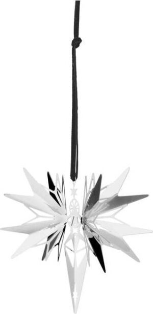Závěsná vánoční dekorace ve stříbrné barvě Kähler Design Christmas Angel. Cvičení