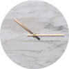 Bílé nástěnné mramorové hodiny Zuiver Marble Time. Cvičení