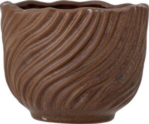 Kameninový ručně vyrobený obal na květináč ø 14 cm Sella – Bloomingville. Cvičení