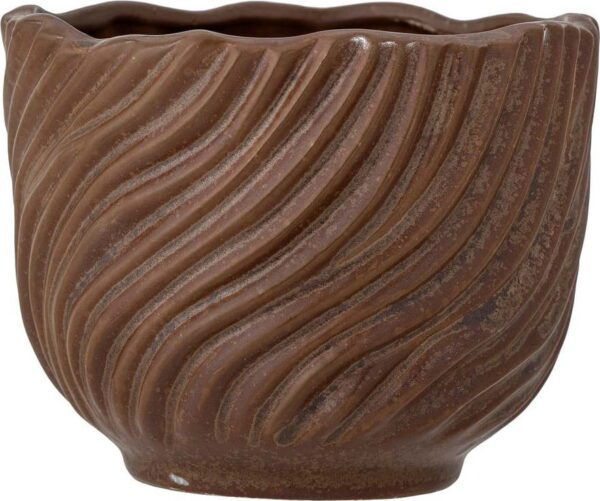 Kameninový ručně vyrobený obal na květináč ø 14 cm Sella – Bloomingville. Cvičení
