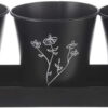 Kovové květináče na bylinky v sadě 3 ks ø 11 cm Black – Orion. Cvičení