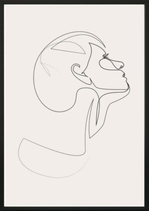 Obraz 40x50 cm Sketchline Face – DecoKing. Cvičení