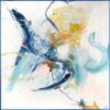 Obraz s ručně malovanými prvky 102x102 cm Confidential Blue – Malerifabrikken. Cvičení