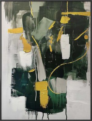 Obraz s ručně malovanými prvky 70x100 cm For – Styler. Cvičení