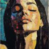 Obraz s ručně malovanými prvky 70x100 cm Vivian – Styler. Cvičení