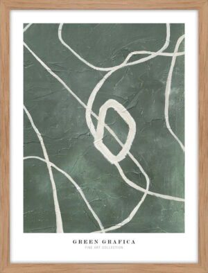 Obraz 32x42 cm Green Grafica – Malerifabrikken. Cvičení