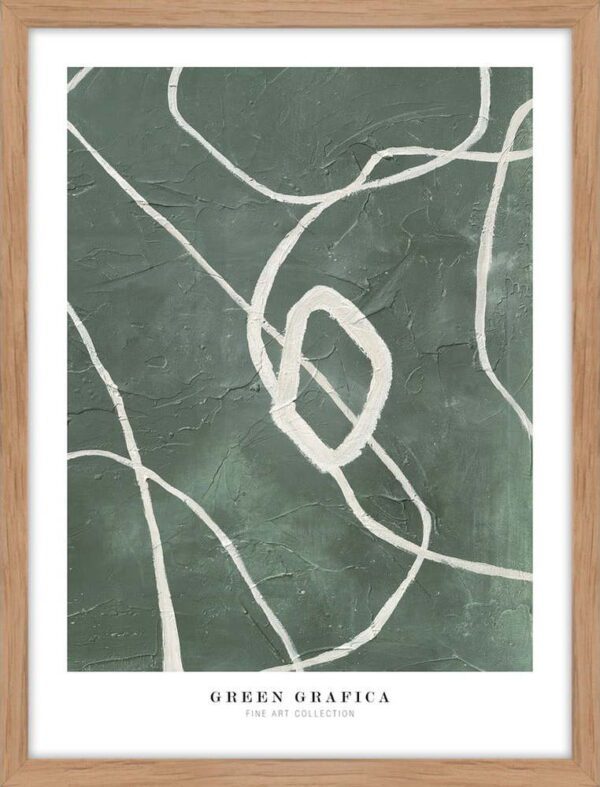 Obraz 32x42 cm Green Grafica – Malerifabrikken. Cvičení