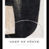 Obraz 32x42 cm Sort Of Stone – Malerifabrikken. Cvičení