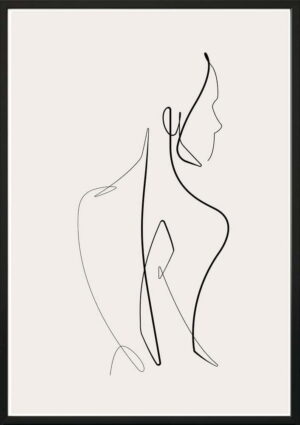 Obraz 40x50 cm Sketchline Naked – DecoKing. Cvičení