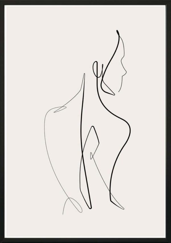 Obraz 40x50 cm Sketchline Naked – DecoKing. Cvičení