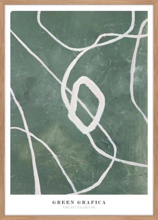 Obraz 52x72 cm Green Grafica – Malerifabrikken. Cvičení