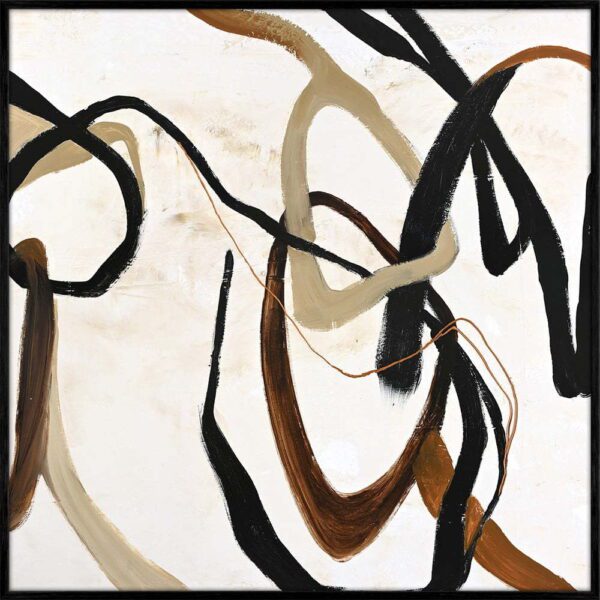 Ručně malovaný obraz 100x100 cm Once Again – Malerifabrikken. Cvičení