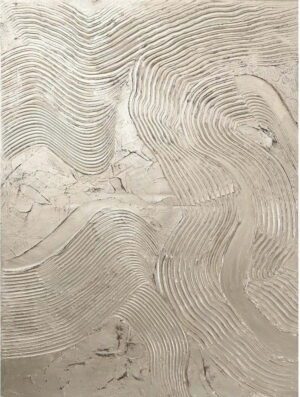 Ručně malovaný obraz 88x118 cm Metallic Silver – Malerifabrikken. Cvičení