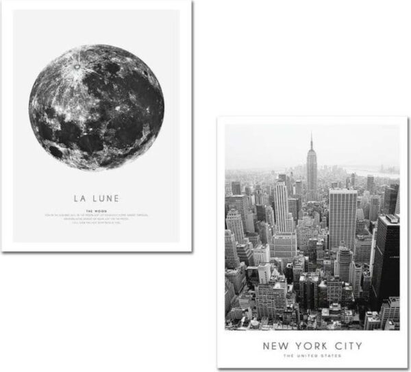 Obrazy v sadě 2 ks 30x40 cm New York City – Wallity. Cvičení