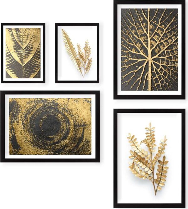 Obrazy v sadě 5 ks 60x20 cm Nature – Vavien Artwork. Cvičení