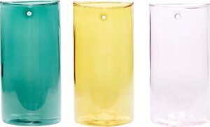 Skleněné ručně vyrobené vázy v sadě 3 ks (výška 19 cm) Popsicle – Hübsch. Cvičení