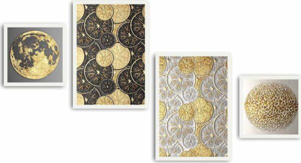 Obrazy v sadě 4 ks 35x50 cm – Wallity. Cvičení