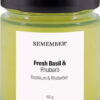 Vonná sojová svíčka doba hoření 35 h Fresh Basil & Rhubarb – Remember. Cvičení
