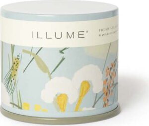 Vonná svíčka doba hoření 50 h Fresh Sea Salt – ILLUME x Bloomingville. Cvičení